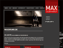 Tablet Screenshot of maxdrums.de